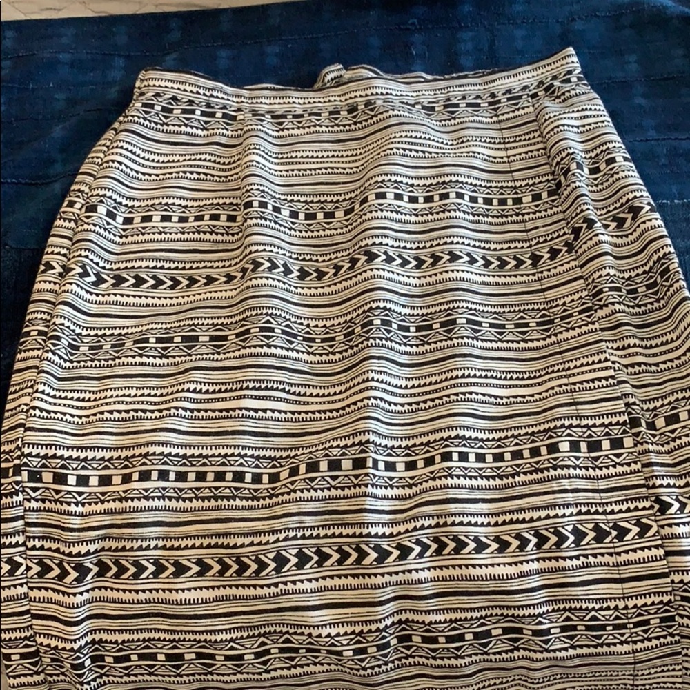 Vintage long tribal chevron pattern skirt